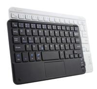 Keyboard Mini Keywin 78-Key Isi Ulang BT, Keyboard Tipis dengan Antarmuka USB Portabel yang Dapat Disesuaikan, Keyboard dengan Touch Pad dan Penutup BT