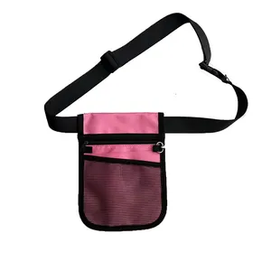 고품질 핑크 간호사 패니 팩 쉬운 운반 간호사 벨트 주최자 파우치 의료 허리 간호사 가방