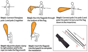 Прочные флаги FEAMONT с логотипом, флаги с перьями, пляжные флаги, рекламные баннеры, флаги NFL - Product Image 5