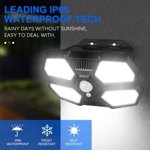 Lámpara de pared con energía solar, LED COB, sensor de cuerpo humano, luz de paisaje para patio exterior, resistente al agua - Product Image 3