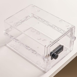 Wholesale Premium Modern Clear Plastic <b>Secure</b> Washable for Medication Storage <b>Box</b> with Password Lock Customized for - Product Image 1