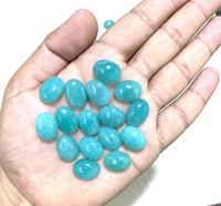 Cabochon d'Amazonite Naturelle en Gros, Pierre Précieuse Opale Verte pour la Fabrication de Colliers, Taille Calibrée, Certifié IGI