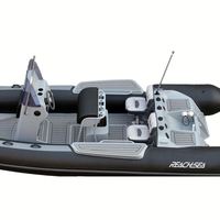 Bateau pneumatique de luxe 650 cm en Hypalon Achilles, coque en V profond en aluminium, capacité 10 personnes, avec console, pour le sauvetage, fabrication OEM/ODM en Chine