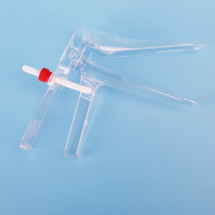 Espejo vaginal desechable médico de ginecología Ce e Iso con tornillo lateral de plástico