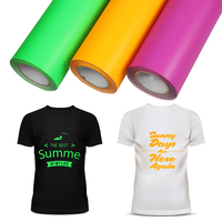 Vinilo Termotransferible de PVC de Alta Calidad, Rollo de 61CM*25M, Película de Vinilo Textil HTV para Impresión de Ropa, Grosor de 120-150um, Resistente a 40-60 Lavados