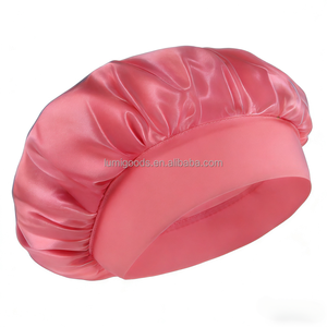 Bonnet en satin de soie avec élastique <span class=keywords><strong>pour</strong></span> cheveux bouclés - Utilisation <span class=keywords><strong>pour</strong></span> dormir et prendre un bain de douche SPA/YOGA Femmes et hommes - Product Image 4