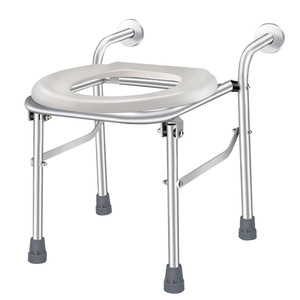 <b>Folding</b> Sit Disabled Shower Handicap Chair <b>Bath</b> Toilet Chairs <b>Adult</b> Shower Commode Toilet Sit Chair - Product Image 1