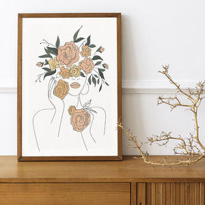 Offre Spéciale : Tableau Mural Moderne sur Toile – <span class=keywords><strong>Affiche</strong></span> Abstraite <span class=keywords><strong>Visage</strong></span> à Ligne Unique <span class=keywords><strong>Noir</strong></span> <span class=keywords><strong>et</strong></span> <span class=keywords><strong>Blanc</strong></span> pour Décoration de Bureau - Product Image 1