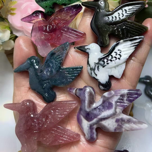 Natural Healing Gemstone Carving Crafts Gemstones Hummingbird <b>Gifts</b> Crystal Healing Stones Crystalhummingbird - Product Image 3