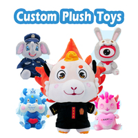 Peluches personnalisées avec logo, fabricant de jouets en peluche, fabricant de poupées mascotte douces et rembourrées, conception de prototypes, animaux unisexes, 100 pièces
