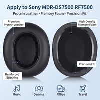 Coussinets d'oreille de remplacement compatibles avec les écouteurs sans fil surround MDR-DS7500 RF7500, cuir protéiné plus doux