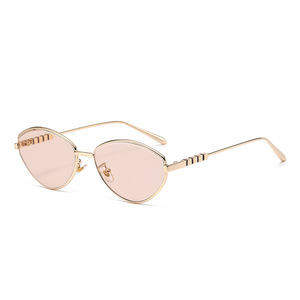 Jamie 9028 Metal Cat-Eye Sunglasses Gold Frame UV400 Women Outdoor Fashion - Product Image 2