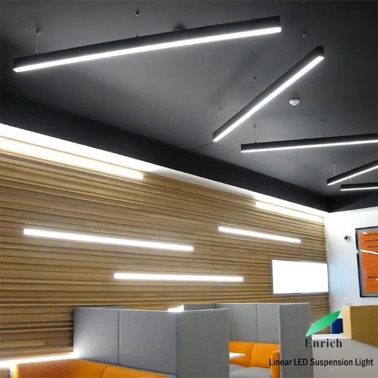 morden design fluorescent lighting fixture led aluminum profile led Linear pendant lamp