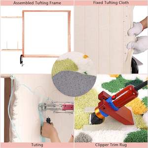 Set completo di tappeto Tufting strumenti Kit tappeto pistola moquette fare Tufting macchina ricamo Kit di avviamento per principianti e dilettanti - Product Image 4