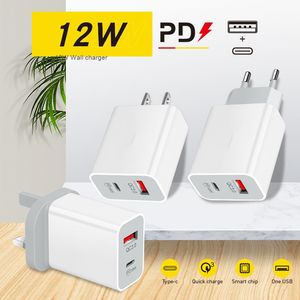 Cargador <span class=keywords><strong>de</strong></span> pared USB C PD 12W, 5V2A, adaptador <span class=keywords><strong>de</strong></span> cabezal <span class=keywords><strong>de</strong></span> carga tipo C para teléfono inteligente, tableta, <span class=keywords><strong>IPhone</strong></span> 12 <span class=keywords><strong>11</strong></span> Pro Max, MacBook Air Pro - Product Image 2