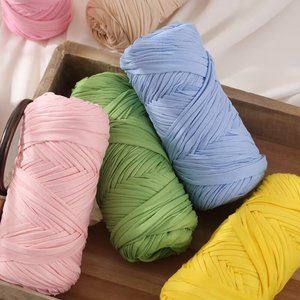 Hilo <span class=keywords><strong>de</strong></span> Tela Suave y Elástico Tipo Trapillo Grueso para Tejer a Mano DIY, Bolsos a Crochet y Labores <span class=keywords><strong>de</strong></span> Punto para Principiantes - Product Image 6