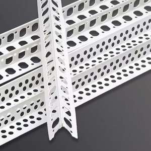 Protecteur d'angle extérieur blanc à angle droit Isolation anti-goutte en PVC pour gratter <span class=keywords><strong>le</strong></span> mastic 2.4m Protection écologique des murs extérieurs - Product Image 6