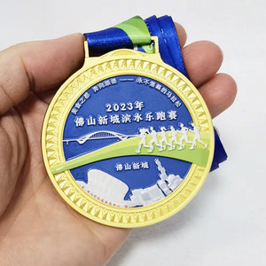 เหรียญรางวัลกีฬาแบบนูนสามมิติระดับพรีเมียม พร้อมแผ่นพิมพ์ลายแบบระเหิด สำหรับการแข่งขันระดับองค์กรและรางวัลชัยชนะของทีม - Product Image 2