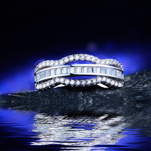 Anelli a Rete Ondulata per Coppie, Personalizzabili, per Donna e Uomo, Accessorio Gioiello per Feste e Vacanze - Product Image 6