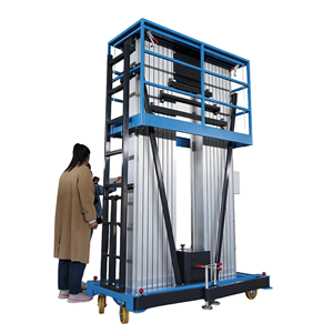 Table élévatrice électrique en aluminium, hauteur 10 mètres, capacité de charge, élévateur mobile, compacte, pour le déplacement de personnel - Product Image 1