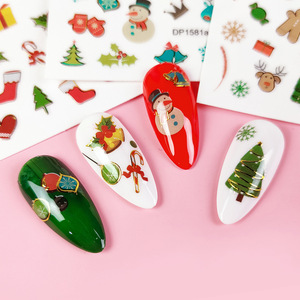 Adesivi <span class=keywords><strong>NailArt</strong></span> per fare la decorazione di bellezza delle unghie adesivi per unghie dei cartoni animati adesivi per unghie di buon natale - Product Image 3