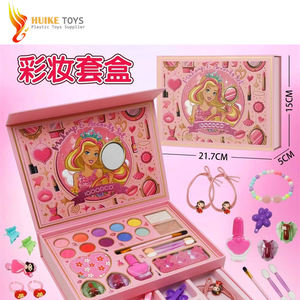 2025 prix inférieur Kit de maquillage <span class=keywords><strong>en</strong></span> plastique semblant jouer beauté cosmétiques pour enfants sac de maquillage avec rouge à lèvres vernis à ongles jouet lavable - Product Image 3