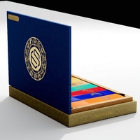 Coffret en bois de cèdre espagnol pour 7 cigares, emballage cadeau, humidificateur de bureau personnalisé en bois
