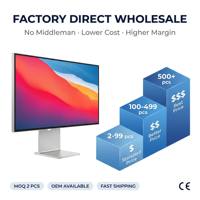 Monitor Komputer 4K 27 Inci Layar IPS Kecerahan 450 Nits Tipe-C untuk Desain Grafis Pabrik OEM