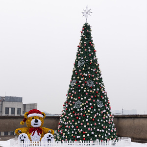 Tùy Chỉnh Kim Loại Khung Đứng Điểm Điều Khiển Đèn LED Khổng Lồ Thương Mại Cây Giáng Sinh Ngoài Trời Cho Khách Sạn Trung Tâm Mua Sắm - Product Image 4