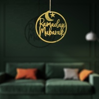 Art Mural Musulman Pendentif Suspendu Pour Salon Chambre Maison Fond Ramadan Kareem Eid Mubarak Acrylique Ornement Suspendu