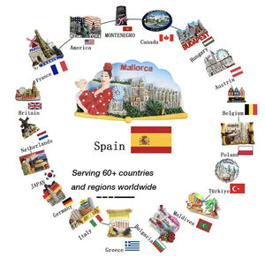 Aimant de réfrigérateur <span class=keywords><strong>personnalisé</strong></span> fait en 3D pays ville Souvenir Logo <span class=keywords><strong>personnalisé</strong></span> aimant époxy en alliage de Zinc métal émail aimant de réfrigérateur - Product Image 1