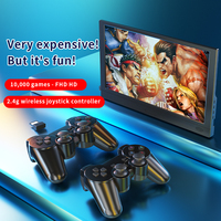 Console de jeu rétro YUXU V8, écran HD de 12 pouces, Wi-Fi, prend en charge la mise en miroir d'écran mobile, jeux à deux joueurs, 4000 mAh