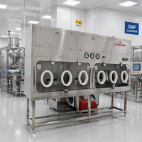 OEB 5 带 BIBO H14 GMP A 级灭菌无菌隔离器，适用于实验室使用的无菌手套