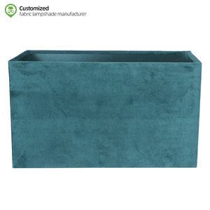 Hot Selling Bulk Pyramid Plain Lamp Shade Office Modern Rectangular <strong>Velvet</strong> Handmade <strong>Lampshade</strong> - Product Image 1