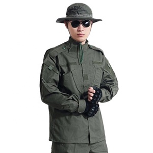 Vêtements tactiques de couleur camouflage vert en gros, tissu polyester/coton, uniforme tactique - Product Image 5