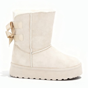 Женские зимние ботинки YL-1265 на платформе из искусственного меха, с противоскользящей подошвой, теплые, OEM и ODM на заказ - Product Image 3