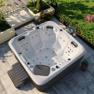 Moderno <span class=keywords><strong>Jacuzzi</strong></span> Exterior de Acrílico para 5 Personas con Diseño Confortable, Ideal para Hoteles y Villas, con Función de Hidromasaje - Product Image 1
