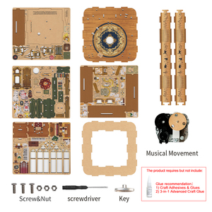 <span class=keywords><strong>Boîte</strong></span> à musique rotative <span class=keywords><strong>en</strong></span> <span class=keywords><strong>bois</strong></span> 3D, thème chat adorable, classique et tendance, pour souvenirs touristiques et coffrets cadeaux - Product Image 5