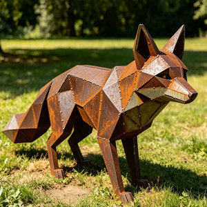 <span class=keywords><strong>Scultura</strong></span> Grande in Acciaio Corten Personalizzata da Fabbrica, <span class=keywords><strong>Scultura</strong></span> Volpe Animale Selvatico in Acciaio Ruggine, <span class=keywords><strong>Scultura</strong></span> Volpe Seduta in Acciaio Ruggine in <span class=keywords><strong>Vendita</strong></span> - Product Image 5