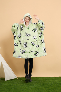 Chăn Lông Cừu Sang Trọng Ngoại Cỡ <span class=keywords><strong>Polyester</strong></span> Nhà Máy Chăn Áo Nỉ Lớn Sherpa Chăn Có Mũ Trùm Đầu Cho Người Lớn Có Tay Áo - Product Image 2