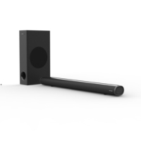 Barre de son filaire 2.1 avec caisson de basses 5.1 canaux 60W pour haut-parleurs pour système audio de cinéma maison et TV/film/musique