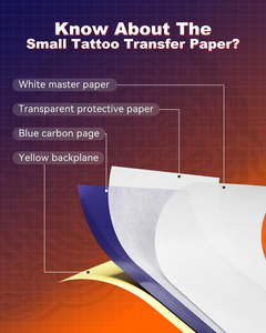Papel de Transferencia Térmica Desechable para Tatuajes, Tamaño A4, Hojas para Copiadora de Plantillas, Suministro Esencial para Maquillaje Permanente - Product Image 3