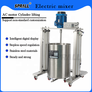 SPRALL 1000L Champú cosmético Agitador <span class=keywords><strong>de</strong></span> pintura Corte <span class=keywords><strong>de</strong></span> alta velocidad eléctrico Dispersor homogéneo Dissolver Máquina mezcladora - Product Image 6