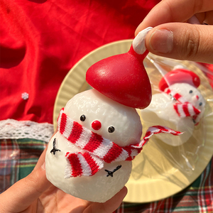 Juguete Antiestrés de Muñeco de Nieve Navideño, Lindo Muñeco de Nieve 3D para Apretar, Regalo para Niños y Adultos - Product Image 3