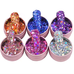 2025 mới nhất Craft Laser Nail Holographic long lanh Flakes mix Chunky Laser Nail long lanh Flakes - Product Image 1