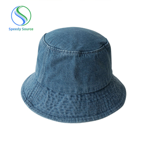 Casquette de pêcheur ajustable en jean denim délavé vintage à large bord, personnalisée pour les activités de plein air, le sport, le cyclisme, la pêche et les fêtes - Product Image 1