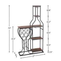 Porte-vin et porte-verres en fer forgé de style européen, décoration de comptoir pour la maison, assemblage détachable