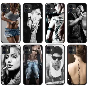 2023 Sexy Foreign Trade New Tattoo Girl Fitness Trend Male Phone Case for iPhone 15 14 13 12 11 XR 8 7 Pro Max