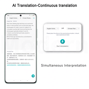 หูฟังดิจิตอล Q15 ABS พร้อมหน้าจอแสดงผล แปลภาษาด้วย AI แปลภาษาแบบเรียลไทม์ รองรับการโทรแบบเสียง/วิดีโอ ระบบตัดเสียงรบกวน ANC กันน้ำระดับ IPX6 สำหรับ <span class=keywords><strong>5.4</strong></span> - Product Image 2
