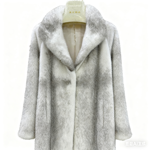 Manteau ample luxueux, doux, chaud, exquis, magnifique, noble, élégant et à la mode en fourrure de vison pour femmes - Product Image 3